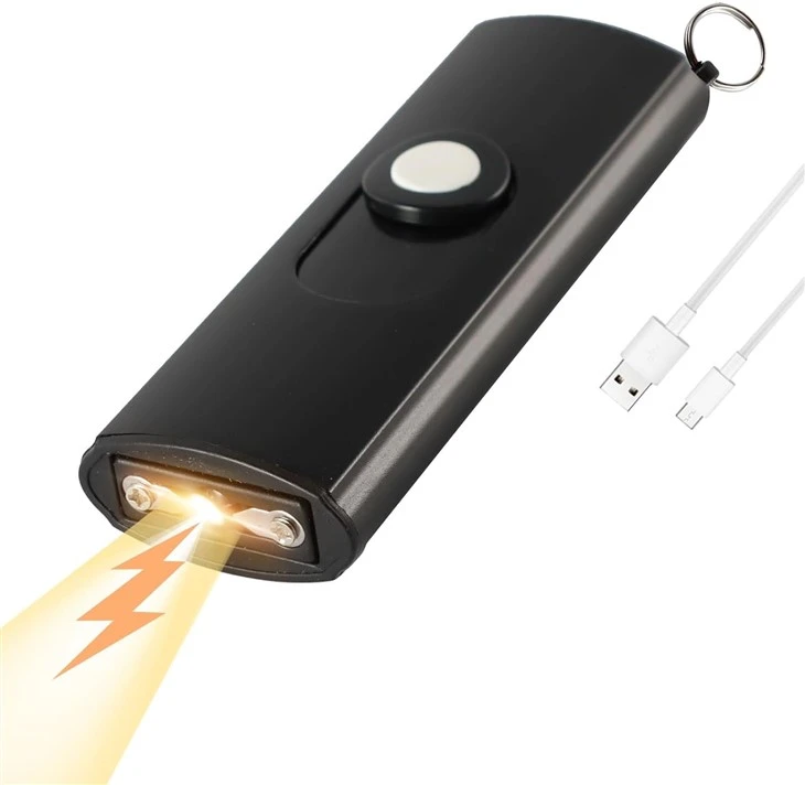 mini-stun-gun-led-flashlight keychain